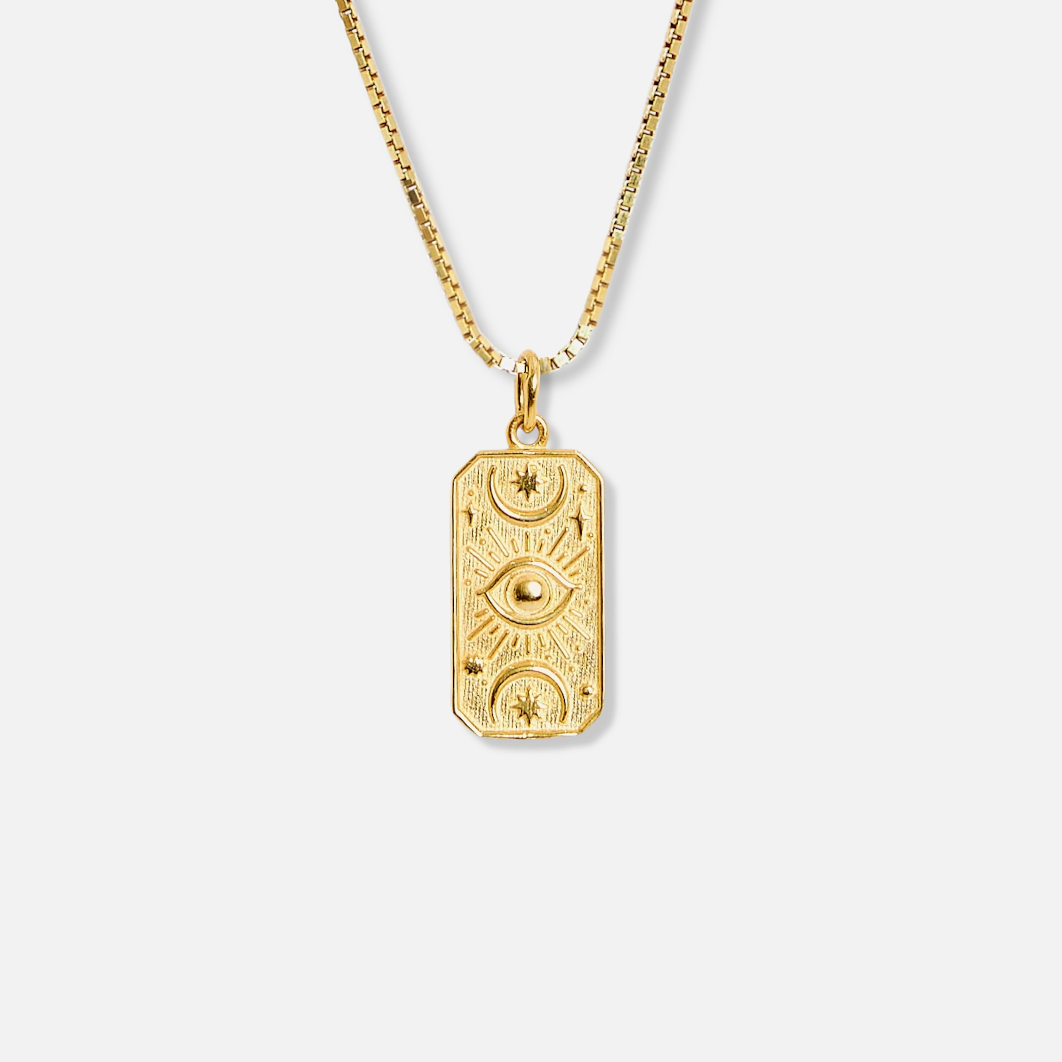 the kiss necklace - gold vermeil